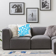 Cargar imagen en el visor de la galería, Funda de Cojín de Lona con Impresión a Una Cara de Diseño Personalizado con Tus Fotos o Textos