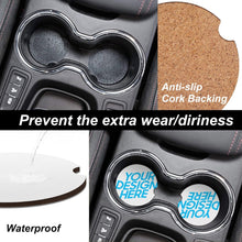 Cargar imagen en el visor de la galería, Posavasos de Coche con Diseño Personaliza deTus Imágenes o Nombres