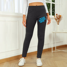 Cargar imagen en el visor de la galería, Pantalones de Terciopelo de Cordero para Mujer Pantalones de Invierno de Talla Grande y de Terciopelo para Mujer Modelos de Otoño e Invierno y Pantalones Cálidos y Gruesos de Cintura Alta NZ2205079 Personalizado Personalizada con Foto, Texto o Logo