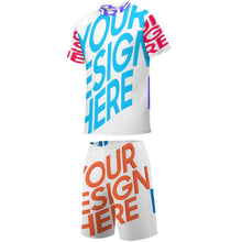 Cargar imagen en el visor de la galería, Conjunto juvenil de camiseta manga corta y pantalones cortos con estampado completo FS0823049 Personalizado Personalizada con Foto, Texto o Logo