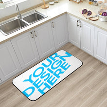 Cargar imagen en el visor de la galería, Alfombrillas antideslizantes de terciopelo coral para cocina baño con línea negra personalizado con patrón foto texto