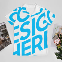 Cargar imagen en el visor de la galería, Polo de manga J62T corta para niño pequeño personalizado con patrón foto texto (impresión de imagen única)