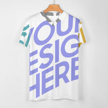 Cargar imagen en el visor de la galería, Camiseta Transpirable de Fútbol Manga Corta Cuello en V para Hombre 3Z06 Personalizada con Impresión Completa de Múltiples Imágenes con Foto Logo Patrón Texto