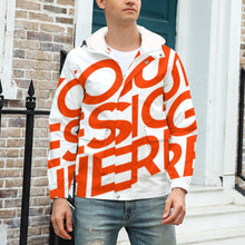 Cargar imagen en el visor de la galería, Chaqueta corta deportiva moderna gruesa con forro polar para hombre A679 Personalizada con Impresión Completa de una imagen con Foto Logo Patrón Texto