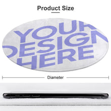 Cargar imagen en el visor de la galería, Alfombra / Felpudo Redondo de Terciopelo Coral para Hogar Oficina Dormitorio Personalizada con Foto Logo Patrón Texto (impresión completa de una imagen)
