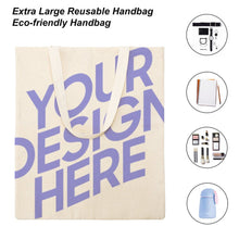 Cargar imagen en el visor de la galería, Bolsa de lona casual Big Martin 38x41CM con estampado a doble cara XB0601009 Personalizada con Foto Logo Patrón Texto