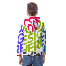Cargar imagen en el visor de la galería, Sudadera con capucha fina y ligera para niño A38H personalizado con patrón foto texto (impresión de imágenes múltiples)