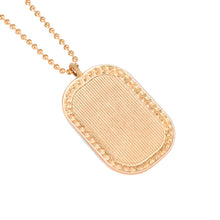 Cargar imagen en el visor de la galería, Collar de Dorado Rosa con Diamantes de Colores de Aleación con Impresión Digital de Diseño Personalizado con Tu Nombre o Foto