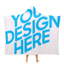 Cargar imagen en el visor de la galería, Manta con Capucha de Alta Calidad con Personalizado Personalizada con Foto, Texto o Logo