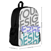 Cargar imagen en el visor de la galería, Mochila Escolar / Mochila Unisex Grande Capacidad para Adultos Niños Estudiantes XB0604116 Personalizada Impresion Completa de Múltiples Imágenes con Foto Logo Patrón Texto