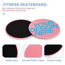 Cargar imagen en el visor de la galería, Discos deslizantes Core Sliders Dual Sided Rosado discos de ejercicio de doble cara YD2301003 Personalizado con Foto, Texto o Logo