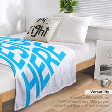 Cargar imagen en el visor de la galería, JJ0519079 Manta de Franela Anti-Pilling con Impresión a Una Cara de Diseño Personalizado Personalizada con Foto, Texto o Logo