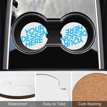 Cargar imagen en el visor de la galería, Posavasos de Coche con Diseño Personaliza deTus Imágenes o Nombres
