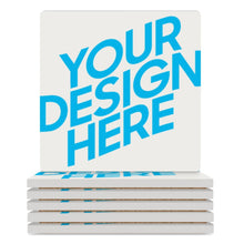 Cargar imagen en el visor de la galería, JJ0520028 Posavasos Cuadrado de Cerámica con Impresión Directa UV Personalizado Personalizada con Foto, Texto o Logo