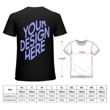 Cargar imagen en el visor de la galería, Camiseta 100% Algodón de manga corta suave para hombre FS0803130 Personalizada con Impresión Trasera de una imagen con Foto Logo Patrón Texto