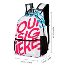 Cargar imagen en el visor de la galería, Mochila con impresión de múltiples imágenes de alta calidad, mochila escolar para niños, personalizada con fotos, patrón, texto