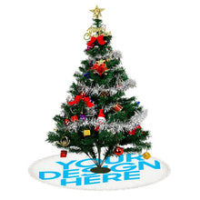 Cargar imagen en el visor de la galería, Falda de Árbol de Navidad con Borla de Felpa con Diseño Personalizado con Tus Fotos o Textos
