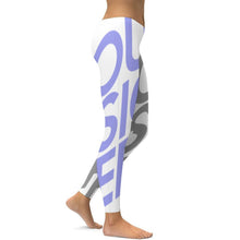 Cargar imagen en el visor de la galería, Leggings Deportivos de Yoga Mallas Largas de Fitness Ejercicio de Cintura Alta para Mujer SY010 Personalizados con Impresión Completa de múltiples imágenes con Foto Logo Patrón Texto