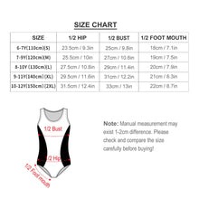 Cargar imagen en el visor de la galería, Traje de baño de una pieza para niña NT032 personalizado con patrón foto texto (impresión de imágenes múltiples)