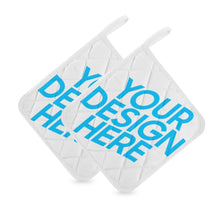 Cargar imagen en el visor de la galería, Agarradera Para Ollas / Guantes De Horno / Agarraderas Cuadradas (Un Par) Personalizada de Tus Fotos Imágenes o Textos