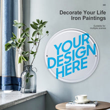 Cargar imagen en el visor de la galería, Cuadro Pintura Imagen Dibujo Colgante de Hierro (Redondo) GY0903317 Personalizado Personalizada con Foto, Texto o Logo