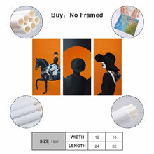 Cargar imagen en el visor de la galería, Portaretrato Multiple Fotos Tapiz Cuadro De Pared Colgante Porta Retrato De Colgar de Múltiples Diseños de 3 Paneles(Vertical1:2) GY0903216 Personalizado Personalizada con Foto, Texto o Logo
