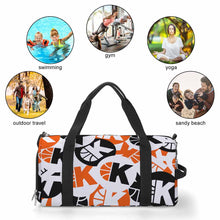 Cargar imagen en el visor de la galería, Bolsa para Gimnasia Maleta Maletin Bolso Alforja De Deportivo Grande para mujer y hombre A017 Personalizada Personalizado con Foto o Mensajes de Texto