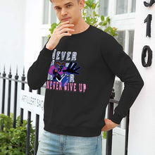 Cargar imagen en el visor de la galería, Sudadera suelto casual con cuello redondo y hombros caídos 100% algodón para hombres A-071 FS0816096 Personalizada con Foto, Texto o Logo