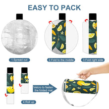 Cargar imagen en el visor de la galería, Alfombra redonda impermeable para picnic viaje parque playa al aire libre Personalizada con Foto Logo Patrón Texto Impresión Completa