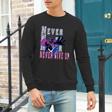Cargar imagen en el visor de la galería, Sudadera suelto casual con cuello redondo y hombros caídos 100% algodón para hombres A-071 FS0816096 Personalizada con Foto, Texto o Logo