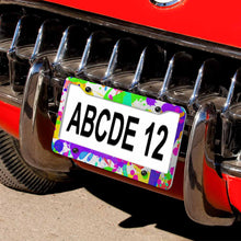 Cargar imagen en el visor de la galería, Marco de placa de matrícula de aluminio con cuatro orificios redondos (un par) QC1101013 Personalizado Personalizada con Foto, Texto o Logo
