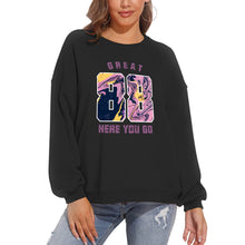 Cargar imagen en el visor de la galería, Sudadera blusa holgada casual con cuello redondo y manga abullonada para mujer D-61 NZ2205128 Personalizada con Foto, Texto o Logo