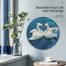 Cargar imagen en el visor de la galería, Cuadro Pintura Imagen Dibujo Colgante de Hierro (Redondo) GY0903317 Personalizado Personalizada con Foto, Texto o Logo