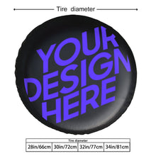 Cargar imagen en el visor de la galería, Funda de Cuero para Neumáticos con Inyección Directa UV de Diseño Personalizado Tus Patrones o Textos
