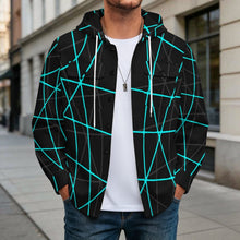 Cargar imagen en el visor de la galería, Chaqueta Camisa con Capucha Personalizable para Hombre
