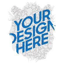 Cargar imagen en el visor de la galería, Puzzles / Rompecabezas irregular con forma de cabeza de tigre personalizado con Impresión Completa de Una Imagen con Foto Logo Patrón Texto
