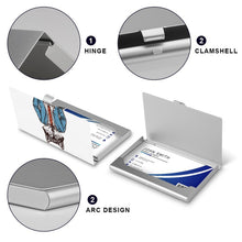 Cargar imagen en el visor de la galería, Tarjetero de Aluminio Personalizado | Tu Marca Profesional
