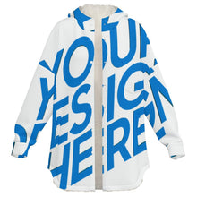Cargar imagen en el visor de la galería, Sudadera con capucha de doble capa para mujer MWL507 personalizado con patrón foto texto (impresión de imagen única)
