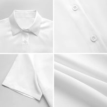 Cargar imagen en el visor de la galería, Vestido Camisero de Manga Corta para Mujer LM448 personalizado con patrón foto texto
