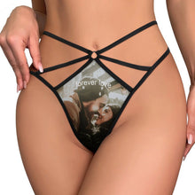 Cargar imagen en el visor de la galería, Tanga Personalizada de Malla Transparente | Lencería Sexy con Foto | G-String
