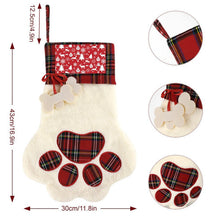 Cargar imagen en el visor de la galería, Calcetín Navideño de Felpa para Perro | Bota con Foto Personalizada
