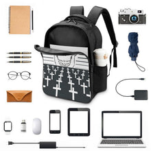 Cargar imagen en el visor de la galería, Mochila Escolar Resistente 16" Personalizada | Daypack Nylon Doble Compartimento
