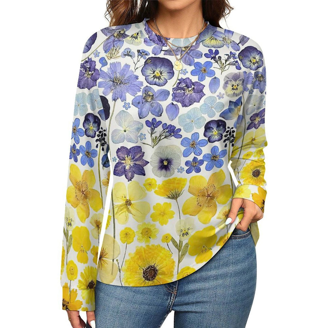 Camiseta Ranglán Mujer Manga Larga Personalizada de Poliéster