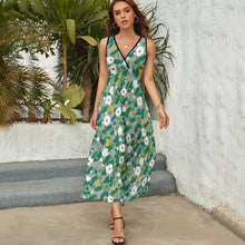 Cargar imagen en el visor de la galería, Vestido Midi con Volantes Personalizado | Tejido "Seda de Leche" y Cuello V
