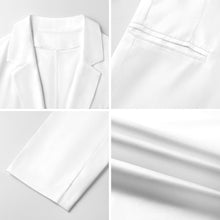 Cargar imagen en el visor de la galería, Chaqueta de traje formal para hombre Z34W personalizado con patrón foto texto (impresión de imagen única)
