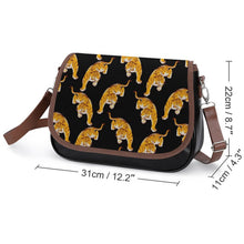 Cargar imagen en el visor de la galería, Bolso Bandolera Piel Vegana Personalizado | Cartera Flap Messenger Mujer
