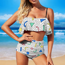 Cargar imagen en el visor de la galería, Bikini con Volantes Ruffle | Traje de Baño Dos Piezas Ajustable
