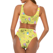 Cargar imagen en el visor de la galería, Bikini Personalizado de Cintura Alta | Diseño con Nudo y Tu Foto

