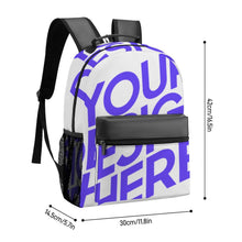 Cargar imagen en el visor de la galería, Mochila Escolar Casual XB0604193 personalizado con patrón foto texto
