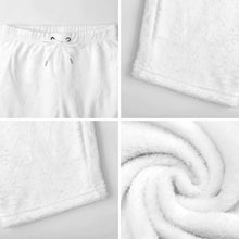 Cargar imagen en el visor de la galería, Pantalón de pijama holgado de felpa para mujer LM218 (Diferentes estampados adelante y atrás) personalizado con patrón foto texto

